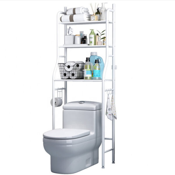 Rangement Toilettes Avec Etagere-Support WC