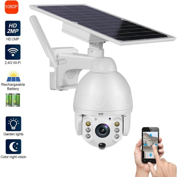 Caméra De Surveillance Solaire Sans Fil Avec Batterie Rechargeable - Strong